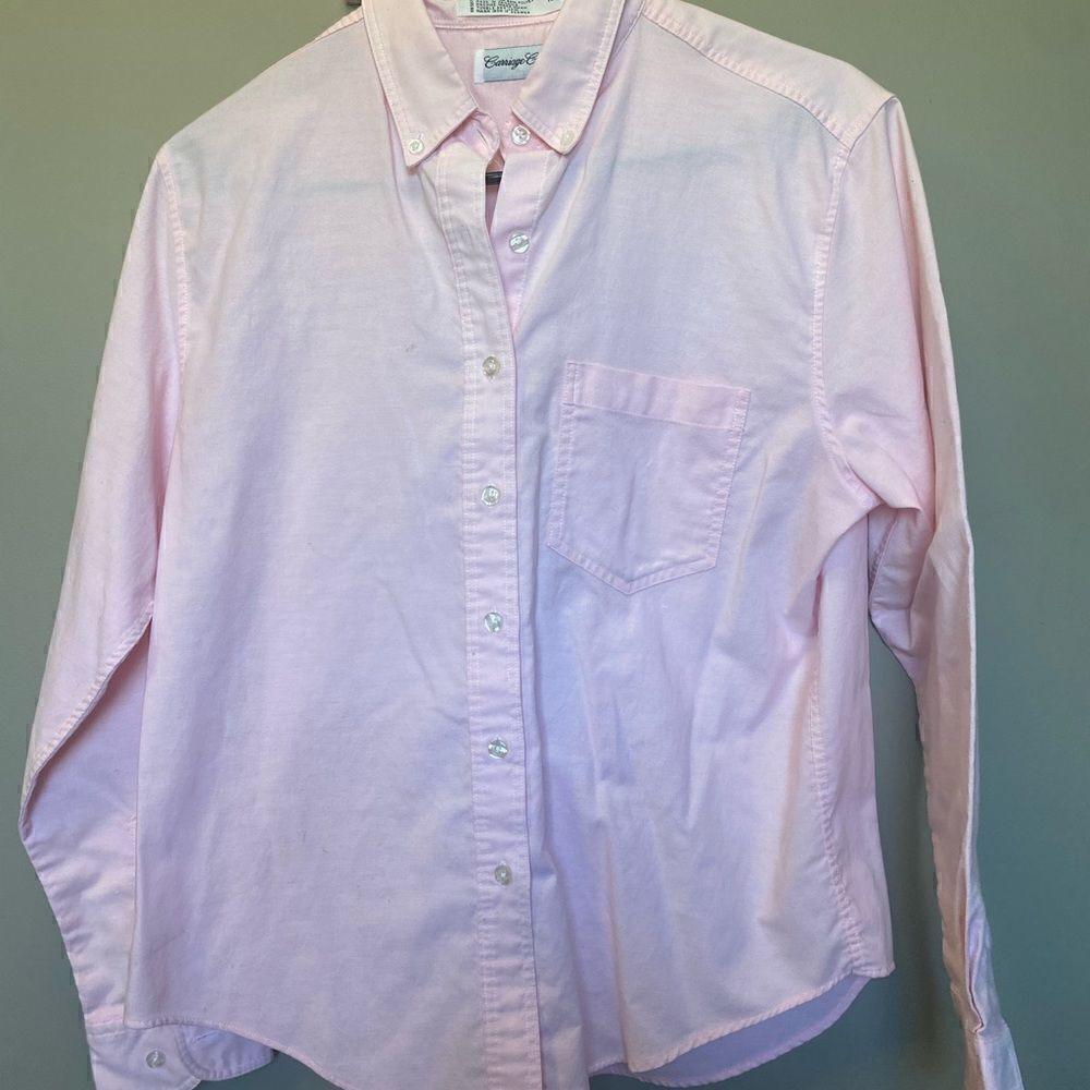 Carriage Court Women’s Pink Button Up